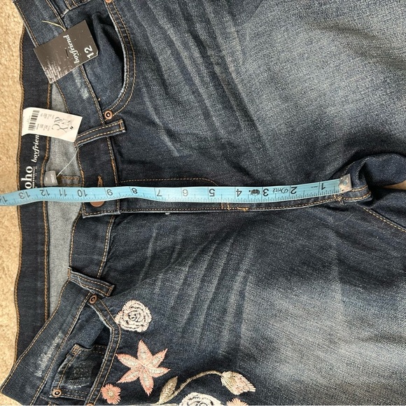 New York & Company Soho Jeans  Embroidered Jeans size 12 ankle - Picture 10 of 13